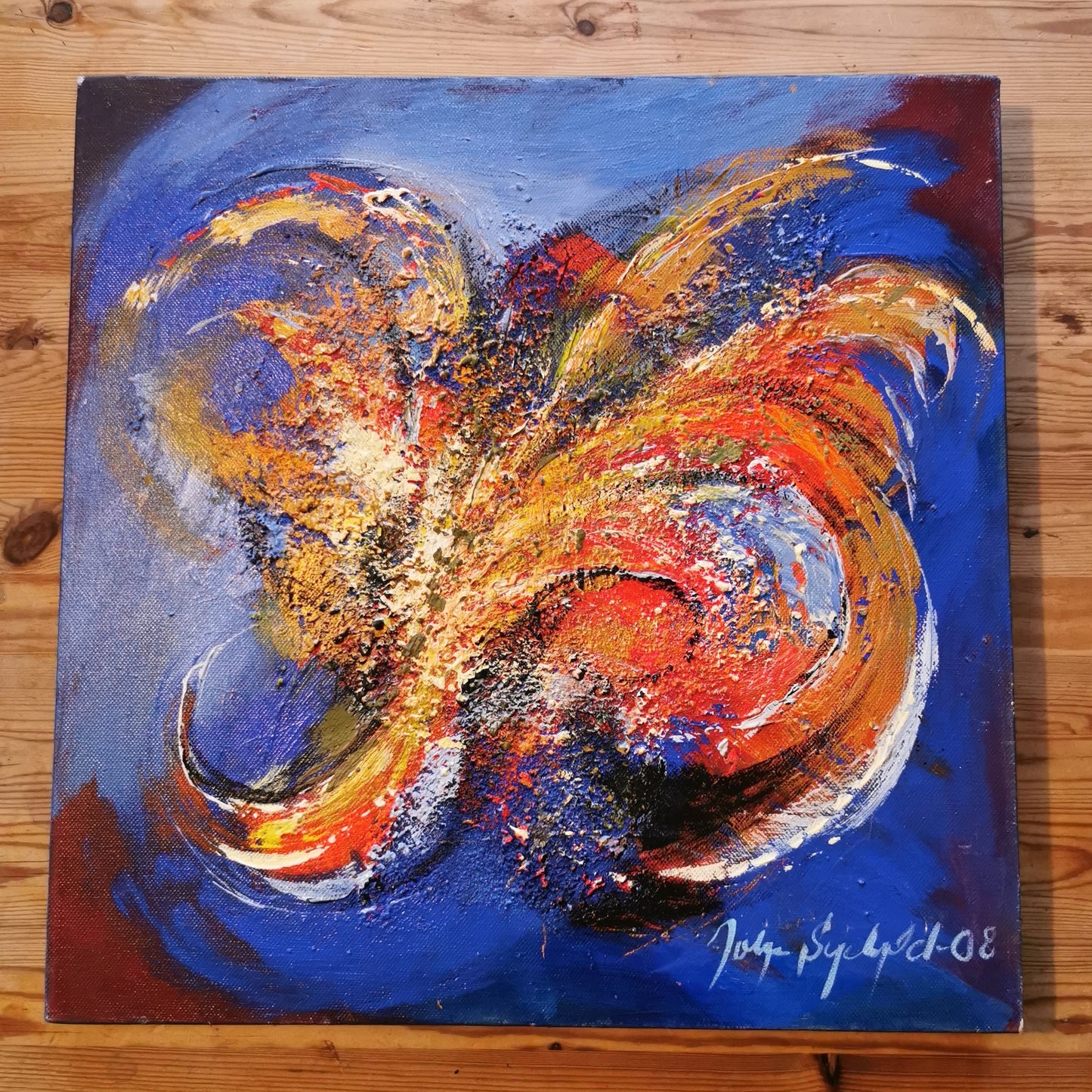 Maalaus "Avaruuslintu" by John Sychold