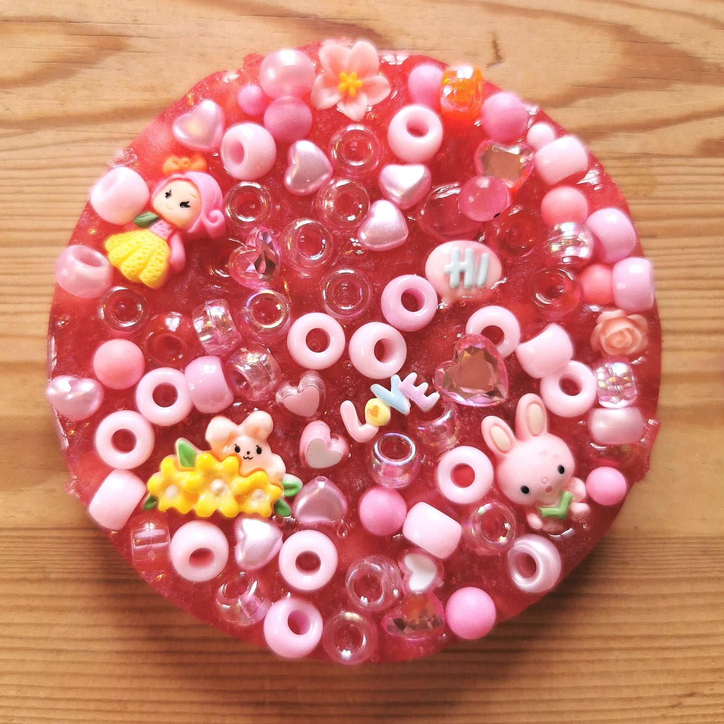 Hermohali 718 (muovi- ja akryylitäyte, pinkki kevyesti helmiäisvärjätty massa)