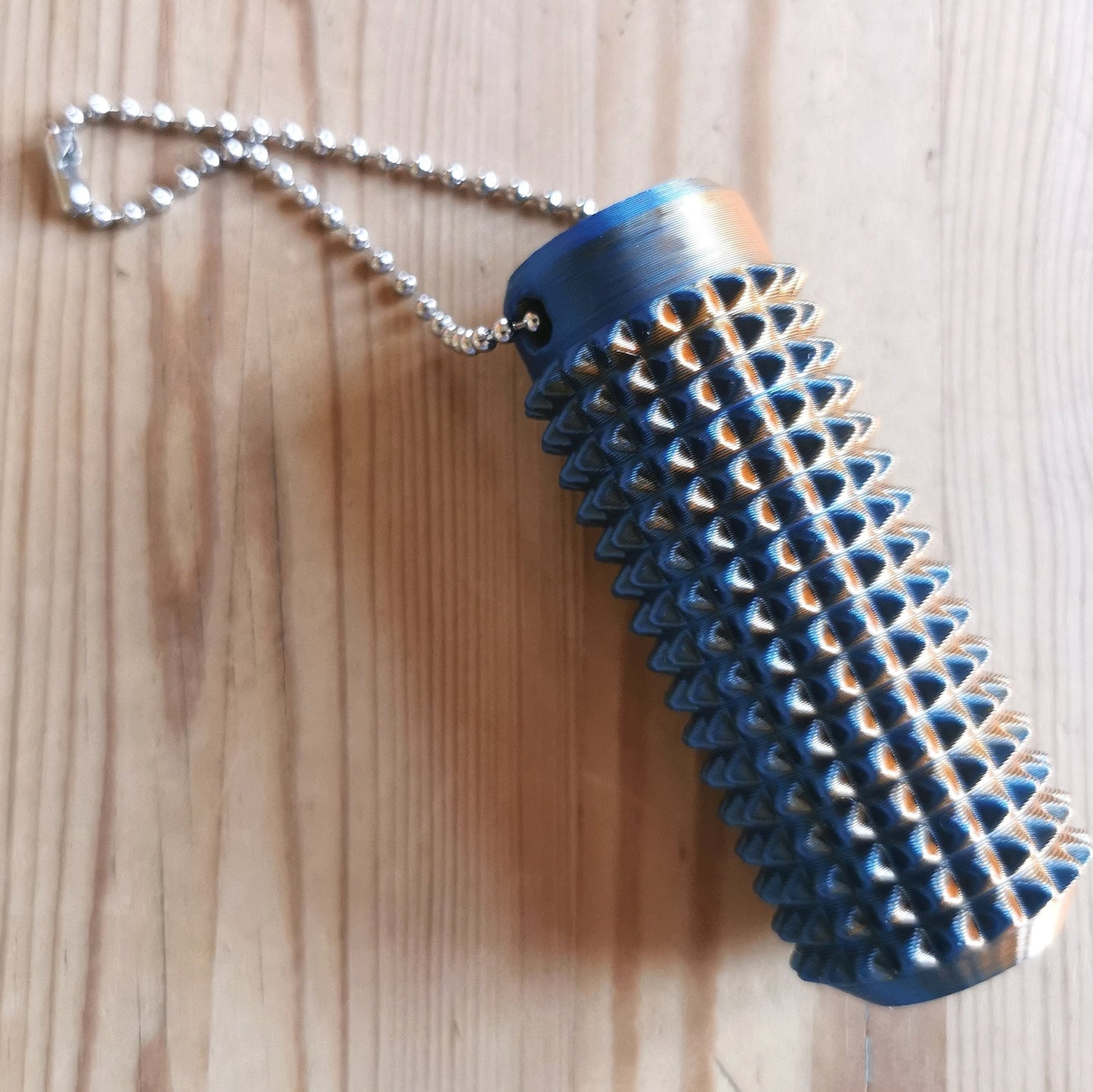 Piikkifidget sini-vihreä-kulta liukuvärjätty